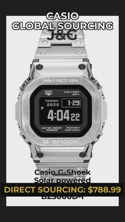 Casio G-Shock Solar powered Black Male GMW-BZ5000D-1 - Viral Reel