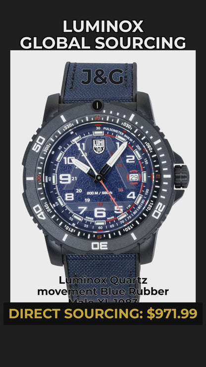 Luminox Quartz movement Blue Rubber Male XL.1083 - Viral Reel