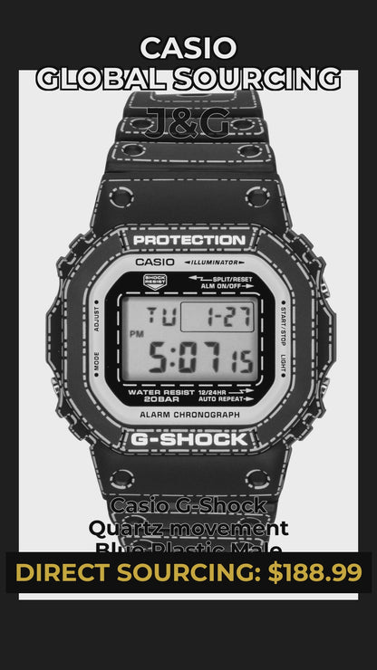Casio G-Shock Quartz movement Blue Plastic Male DW-5600RGM-1 - Viral Reel