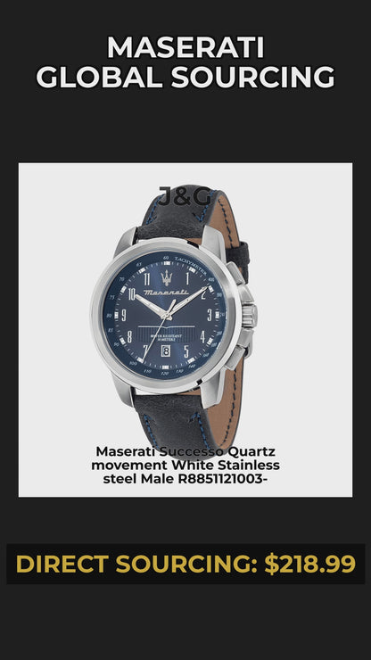 Maserati Successo Quartz movement White Stainless steel Male R8851121003- - Viral Reel
