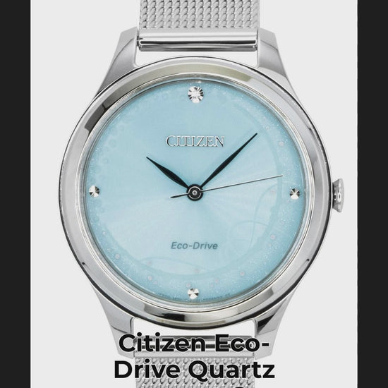 Citizen Eco-Drive Quartz movement Green Stainless steel Female EM0501-89M - Viral Reel