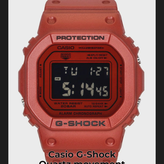 Casio G-Shock Quartz movement White Plastic Male DW-5600RRB-4 - Viral Reel