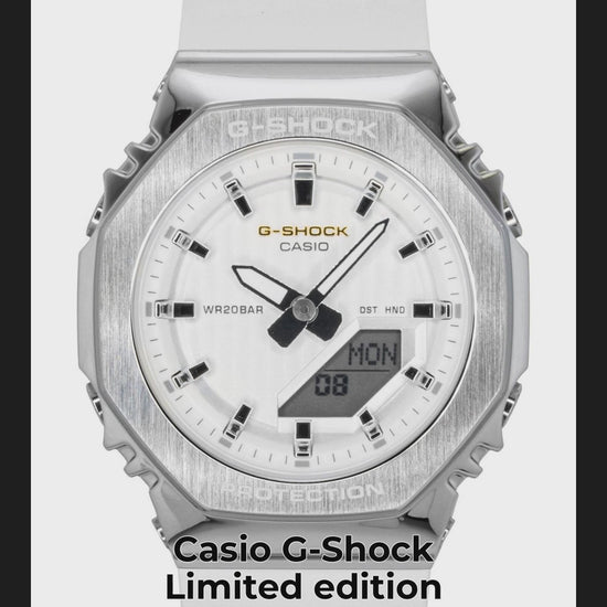Casio G-Shock Limited edition White Plastic Female GM-S2110SH-7A - Viral Reel