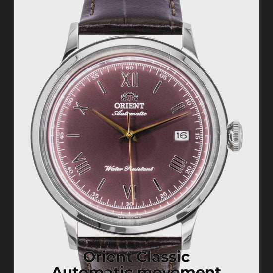 Orient Classic Automatic movement Bordeaux Leather Male RA-AC0026R - Viral Reel