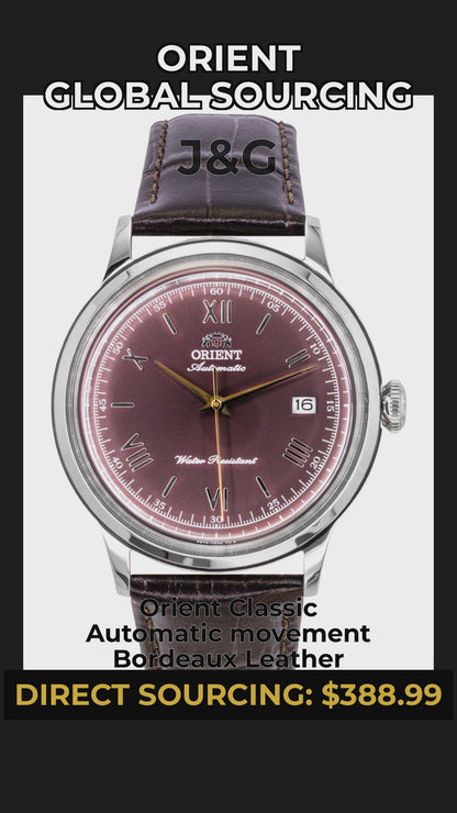 Orient Classic Automatic movement Bordeaux Leather Male RA-AC0026R - Viral Reel