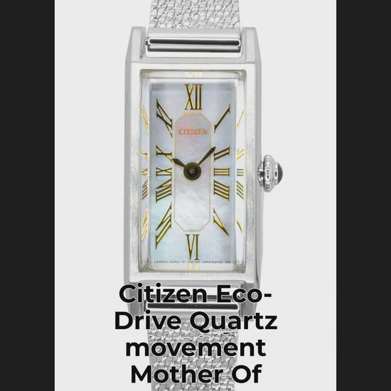 Citizen Eco-Drive Quartz movement Mother Of Pearl Stainless steel Female EG7040-74D - Viral Reel
