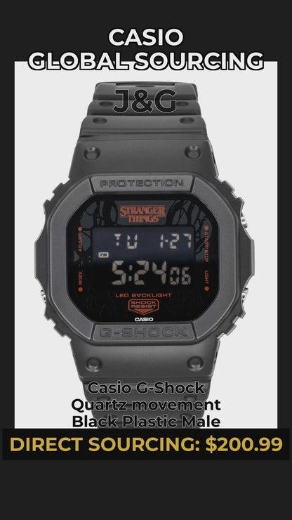 Casio G-Shock Quartz movement Black Plastic Male DW-5600STT-1 - Viral Reel