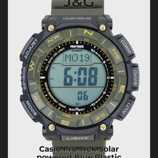 Casio Pro Trek Solar powered Blue Plastic Male PRG-340ANS-3 - Viral Reel