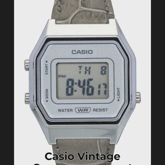 Casio Vintage Quartz movement White Leather Male LA680WEL-8A2 - Viral Reel