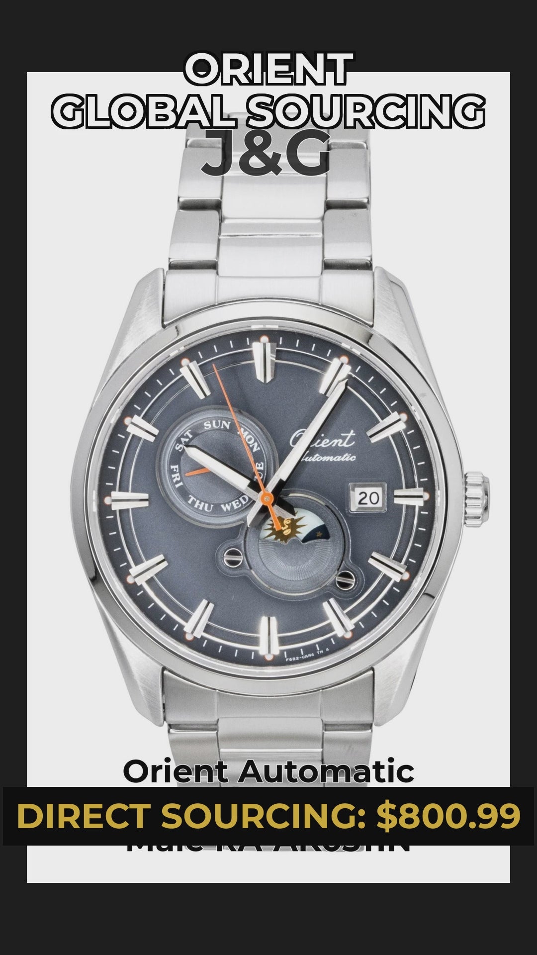 Orient Automatic movement Grey Male RA-AK0311N - Viral Reel