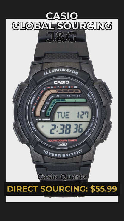 Casio Quartz movement Blue Male WS-1800-1AV - Viral Reel