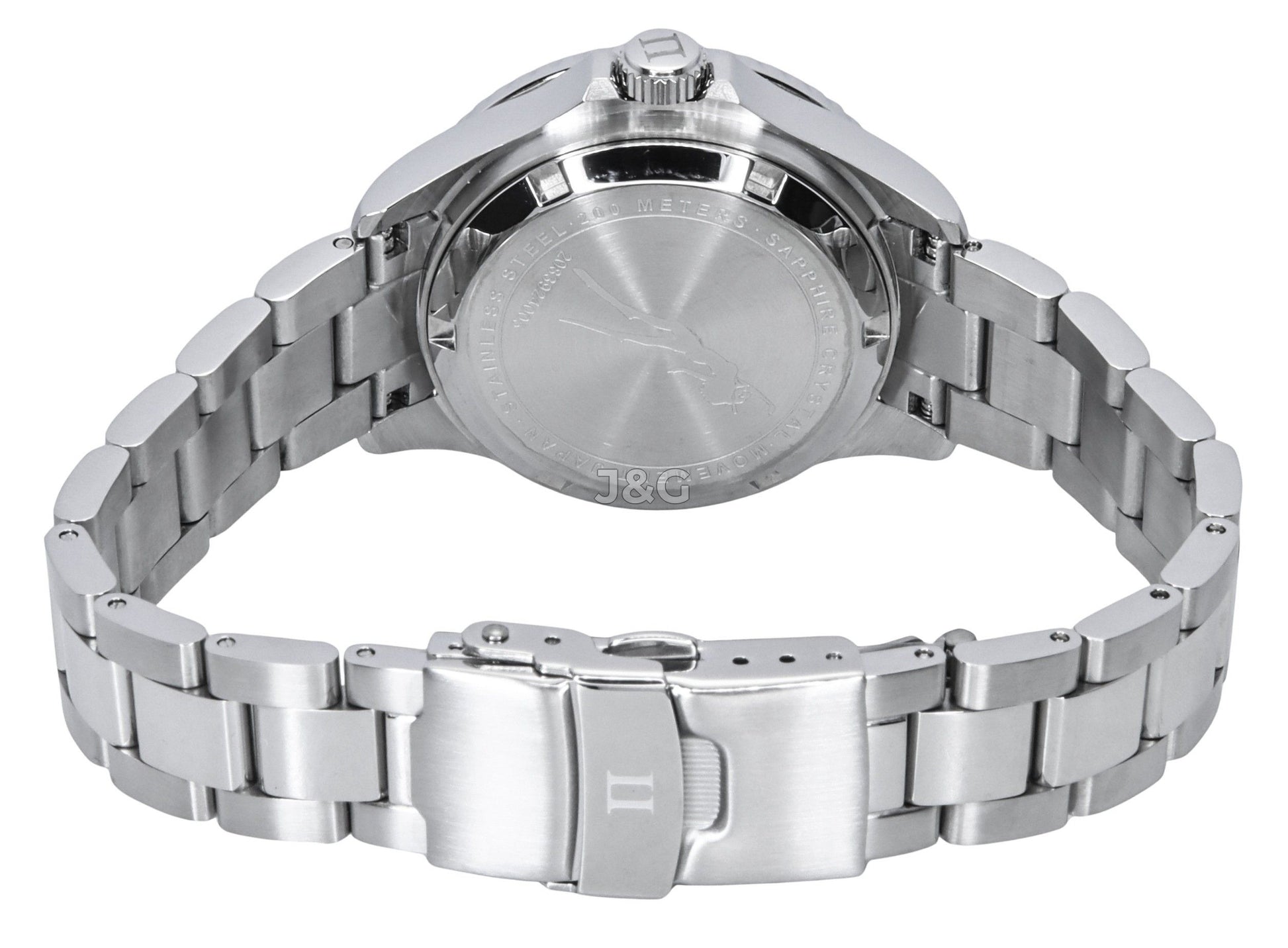 RATIO FreeDiver Automatic movement Pink Stainless steel Female RTFL839. A brand-new RATIO FreeDiver watch featuring a Pink dial and a Stainless steel strap. Front view. - view 5