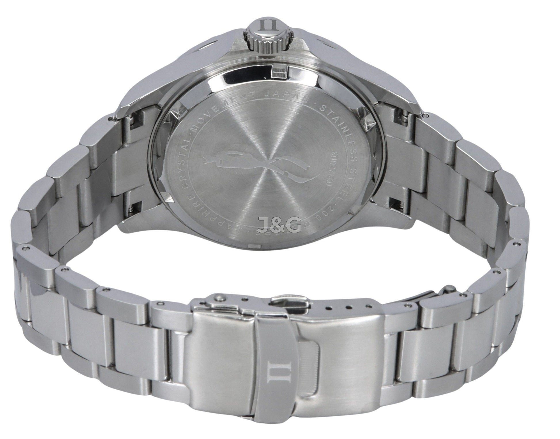 RATIO FreeDiver Quartz movement Black Stainless steel Male RTF031. A brand-new RATIO FreeDiver watch featuring a Black dial and a Stainless steel strap. Side view. - view 4