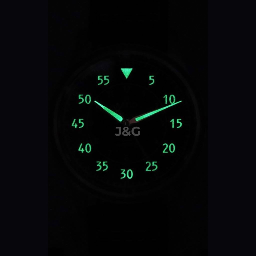 RATIO Skysurfer Automatic movement Blue Leather Male RTS320. A brand-new RATIO Skysurfer watch featuring a Blue dial and a Leather strap. Front view. - view 2