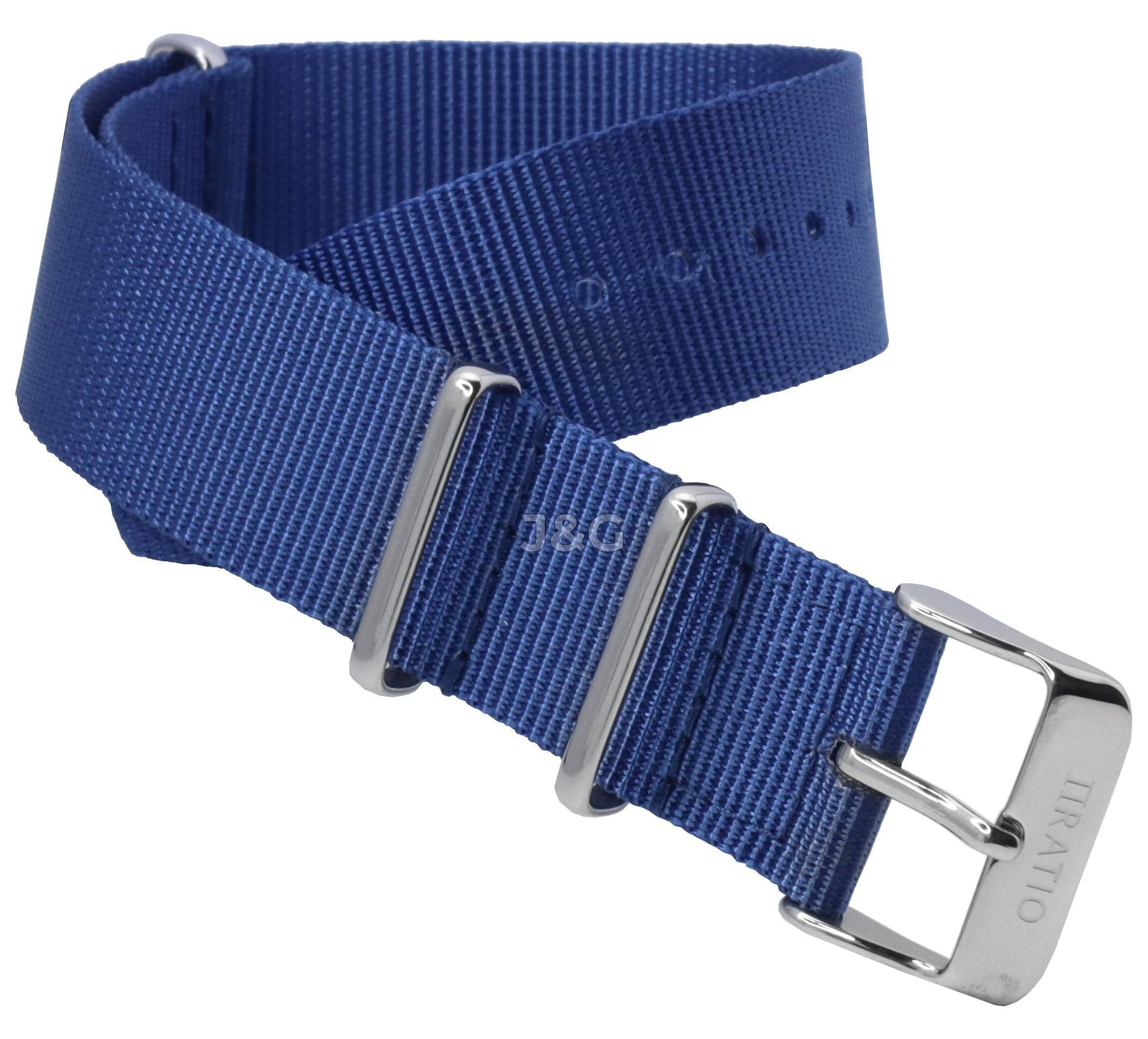 Ratio Strap Black Nylon Male NATOR03. A brand-new Ratio Strap watch featuring a Black dial and a Nylon strap. Angled view. - view 3