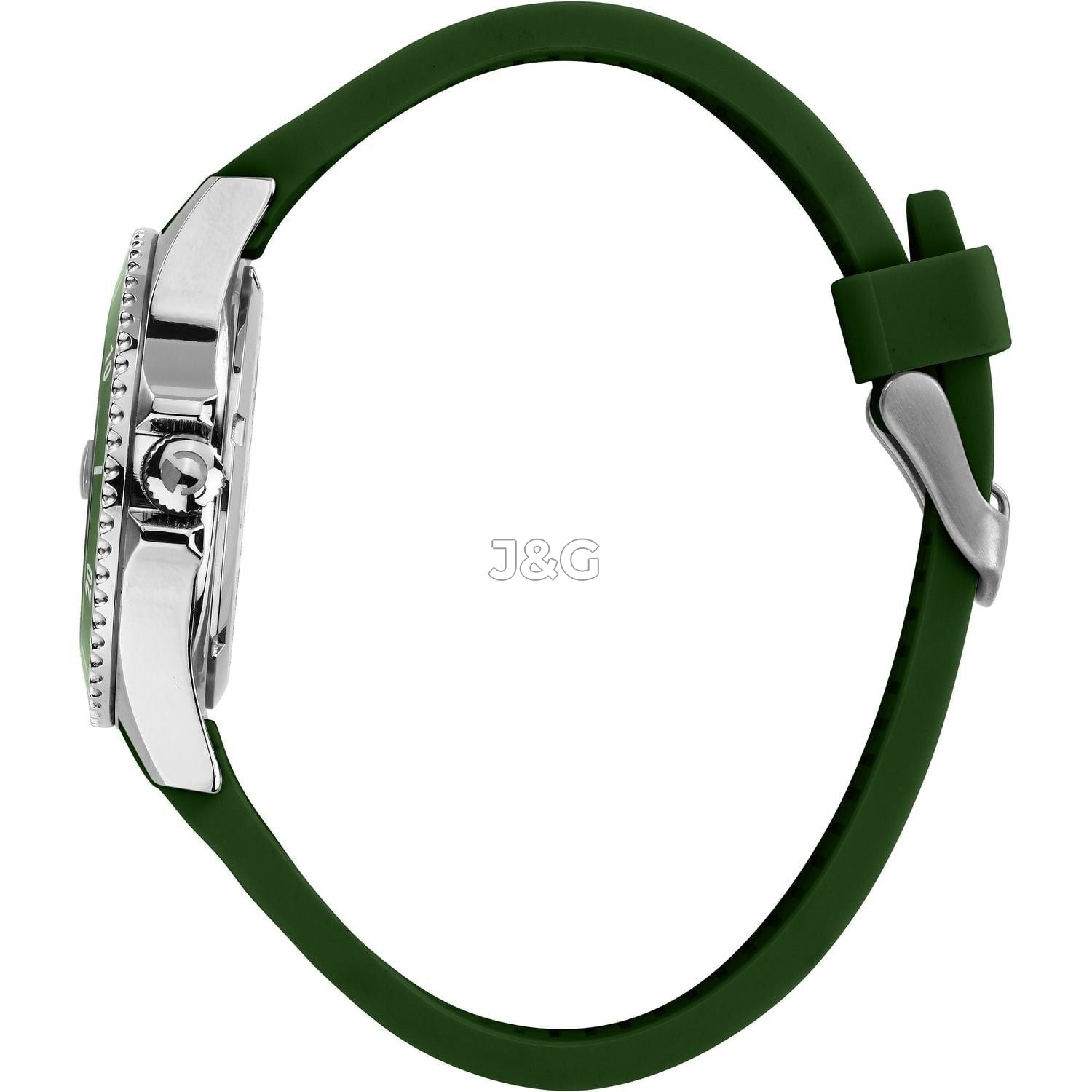 Sector 230 Date display Green Silicone Male R3251161059-. A brand-new Sector 230 watch featuring a Green dial and a Silicone strap. Front view. - view 3