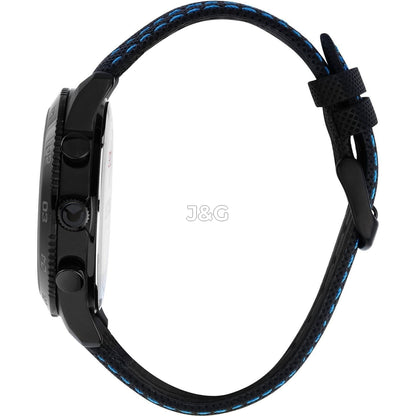 Sector 270 Date display Black Leather Male R3251578013-. A brand-new Sector 270 watch featuring a Black dial and a Leather strap. Angled view. - view 3