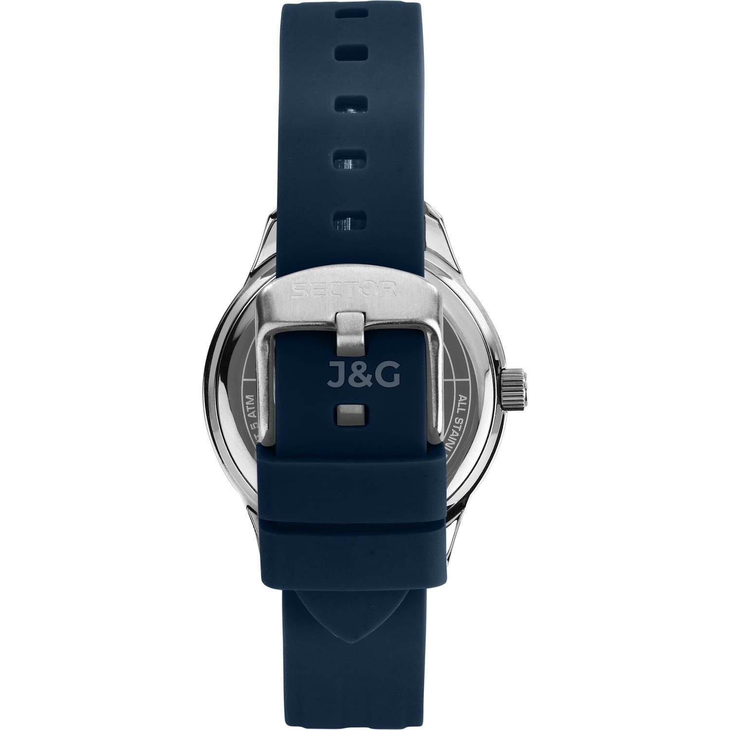 Sector 270 Date display Blue Silicone Male R3251578018-. A brand-new Sector 270 watch featuring a Blue dial and a Silicone strap. Angled view. - view 2