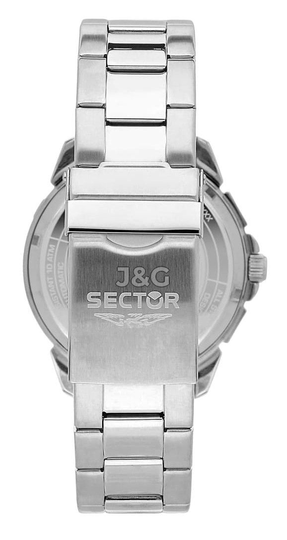 Sector ADV2500 Automatic movement Black Stainless steel Male R3223243001-. A brand-new Sector ADV2500 watch featuring a Black dial and a Stainless steel strap. Angled view. - view 3