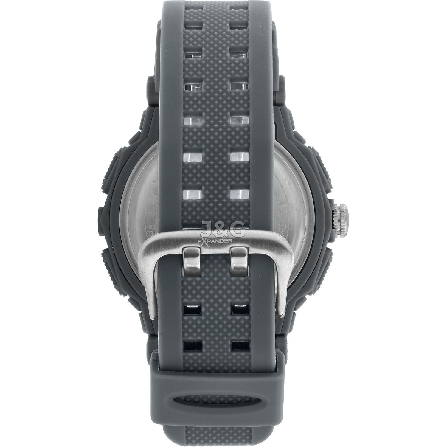 Sector Ex-09 Alarm Silver Silicone Male R3251296003-. A brand-new Sector Ex-09 watch featuring a Silver dial and a Silicone strap. Side view. - view 2