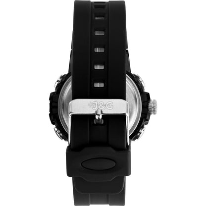 Sector Ex-46 Date display Black Silicone Male R3251242505-. A brand-new Sector Ex-46 watch featuring a Black dial and a Silicone strap. Front view. - view 2
