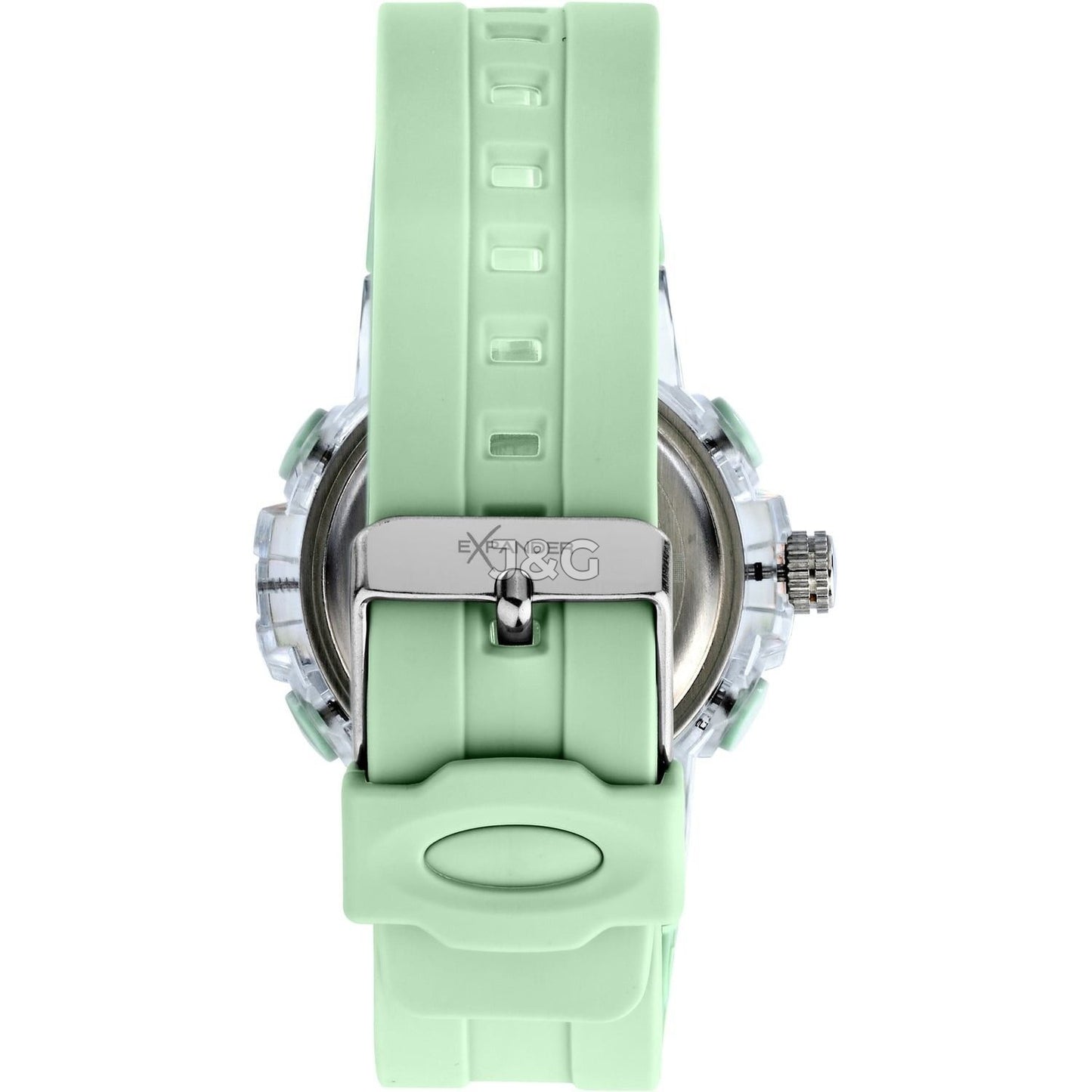Sector Ex-46 Date display Green Silicone Male R3251242502-. A brand-new Sector Ex-46 watch featuring a Green dial and a Silicone strap. Front view. - view 2