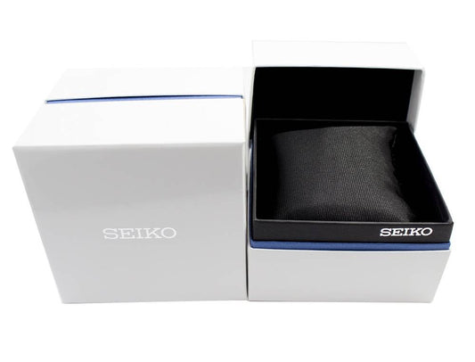 Seiko Box Stainless - A Masterpiece of Modern Horology. A brand-new Seiko watch. Front view.