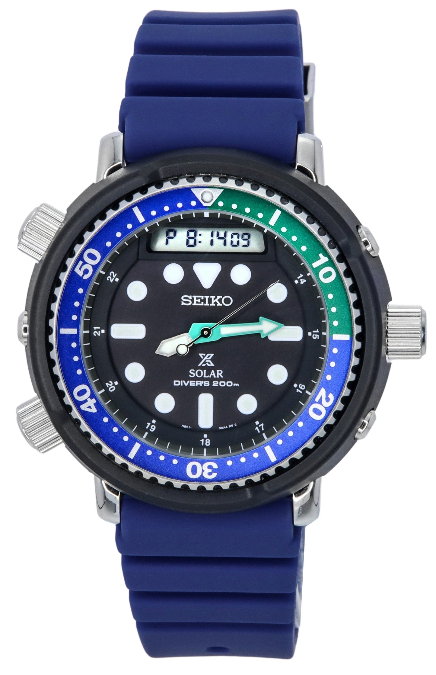 Seiko Prospex Sea Arnie Tropical Lagoon Special Edition. A brand-new Seiko Prospex watch. Front view.