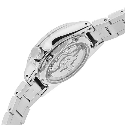 Seiko 5 Sports Automatic movement Black Stainless steel Male SRPE57K1. A brand-new Seiko 5 Sports watch featuring a Black dial and a Stainless steel strap. Side view. - view 4