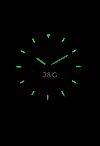 Seiko 5 Sports Automatic movement Blue Leather Male SNZG11K1-var-LS8. A brand-new Seiko 5 Sports watch featuring a Blue dial and a Leather strap. Front view. - view 2