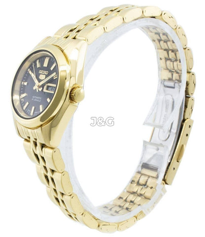 Seiko Automatic movement Black Stainless steel Female SYMA40K1. A brand-new Seiko watch featuring a Black dial and a Stainless steel strap. Side view. - view 3