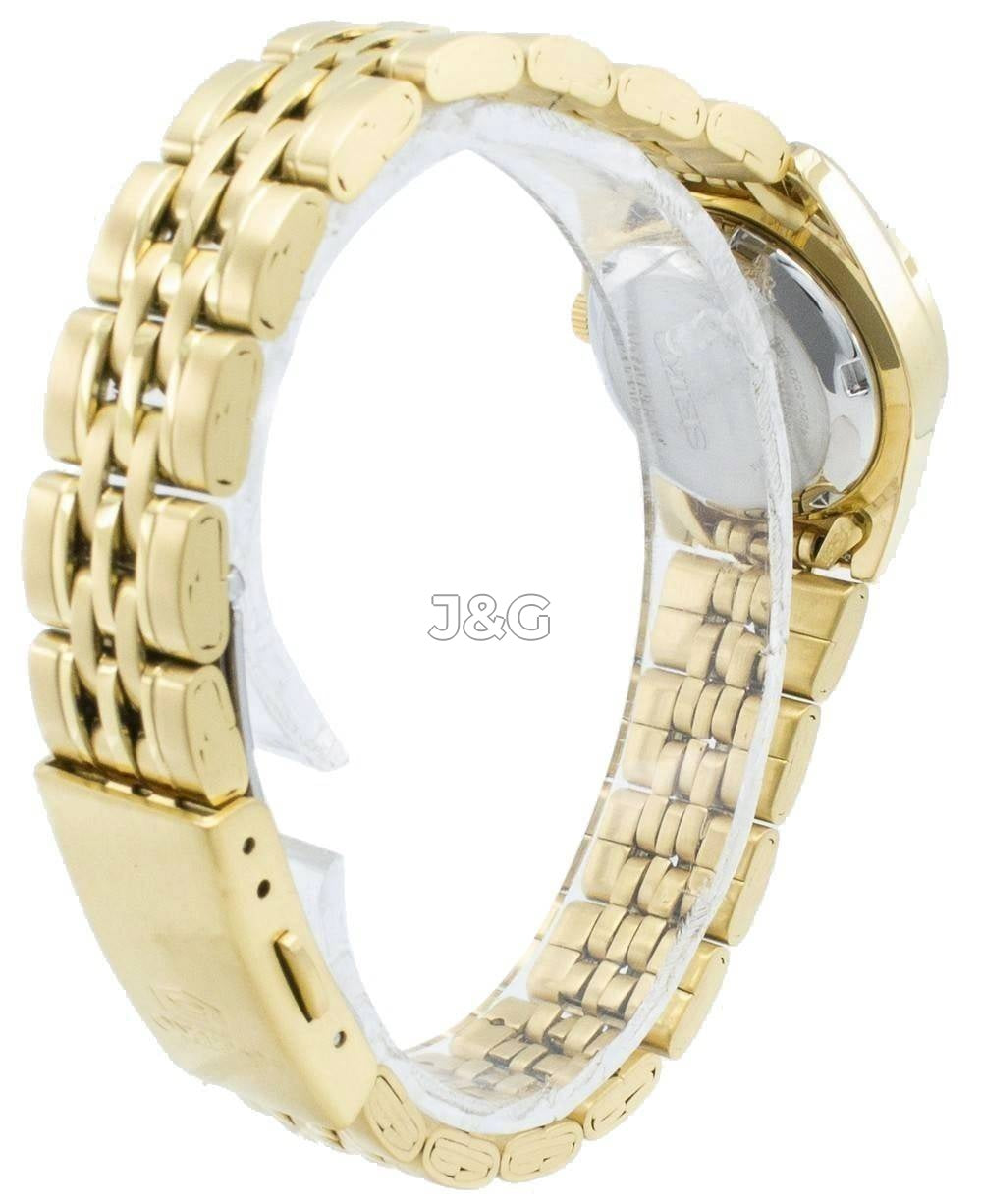 Seiko Automatic movement Black Stainless steel Female SYMA40K1. A brand-new Seiko watch featuring a Black dial and a Stainless steel strap. Side view. - view 4