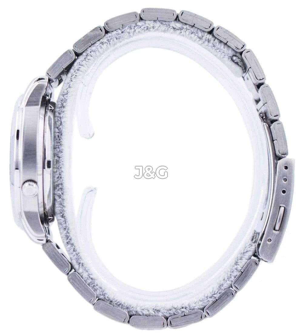 Seiko Automatic movement Black Stainless steel Male SNKK71K1. A brand-new Seiko watch featuring a Black dial and a Stainless steel strap. Front view. - view 3