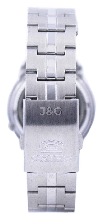 Seiko Automatic movement Black Stainless steel Male SNKK71K1. A brand-new Seiko watch featuring a Black dial and a Stainless steel strap. Front view. - view 4