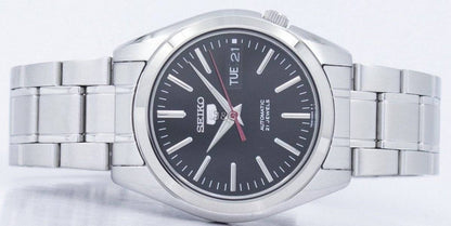 Seiko Automatic movement Black Stainless steel Male SNKL45K1. A brand-new Seiko watch featuring a Black dial and a Stainless steel strap. Side view. - view 5