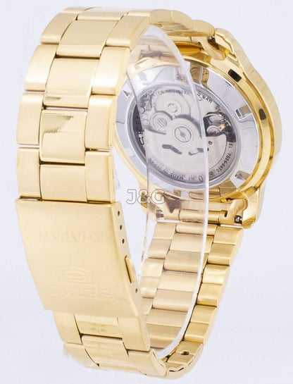 Seiko Automatic movement Black Stainless steel Male SNKP20J1. A brand-new Seiko watch featuring a Black dial and a Stainless steel strap. Angled view. - view 4