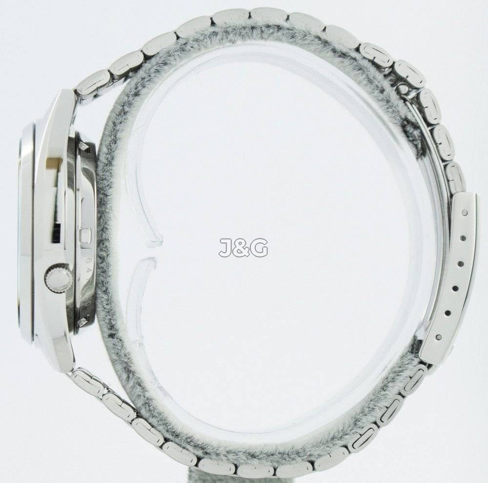 Seiko Automatic movement Black Stainless steel Male SNXS79J1. A brand-new Seiko watch featuring a Black dial and a Stainless steel strap. Angled view. - view 3