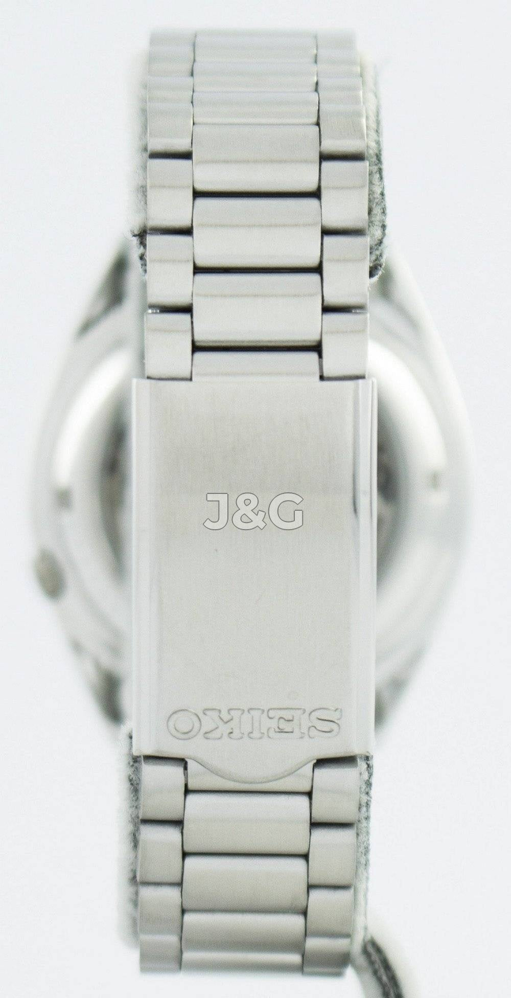 Seiko Automatic movement Black Stainless steel Male SNXS79J1. A brand-new Seiko watch featuring a Black dial and a Stainless steel strap. Angled view. - view 4