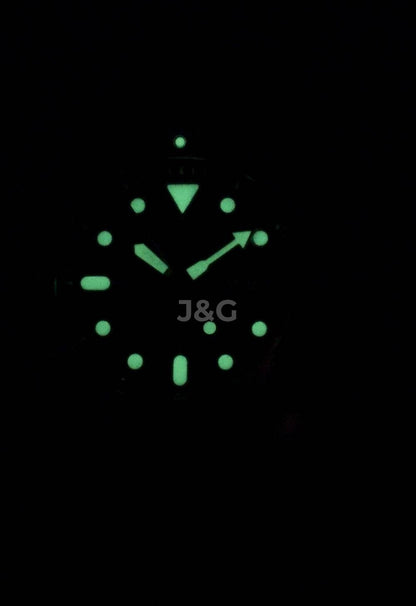 Seiko Automatic movement Blue Leather Male SKX009K1-var-LS15. A brand-new Seiko watch featuring a Blue dial and a Leather strap. Side view. - view 2