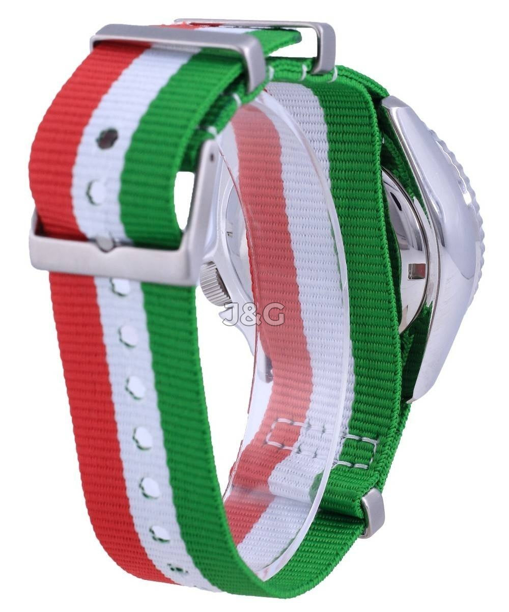 Seiko Automatic movement Blue Male SKX009J1-var-NATO23. A brand-new Seiko watch featuring a Blue dial. Front view. - view 4