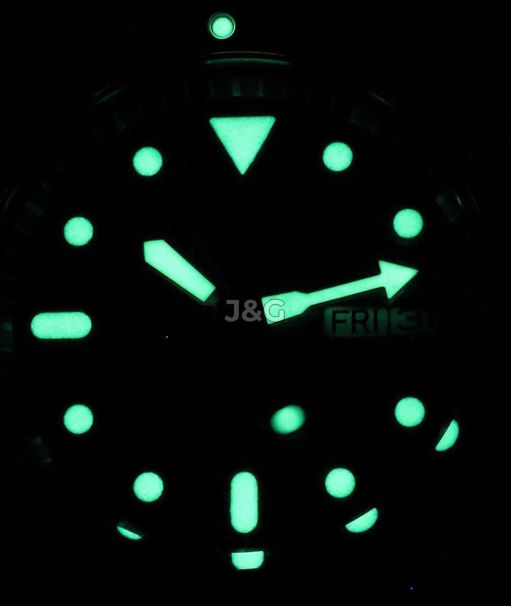 Seiko Automatic movement Blue Male SKX009J1-var-NATO27. A brand-new Seiko watch featuring a Blue dial. Side view. - view 2