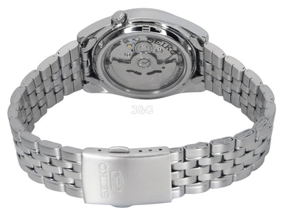 Seiko Automatic movement Blue Stainless steel Male SNK357K1. A brand-new Seiko watch featuring a Blue dial and a Stainless steel strap. Side view. - view 4