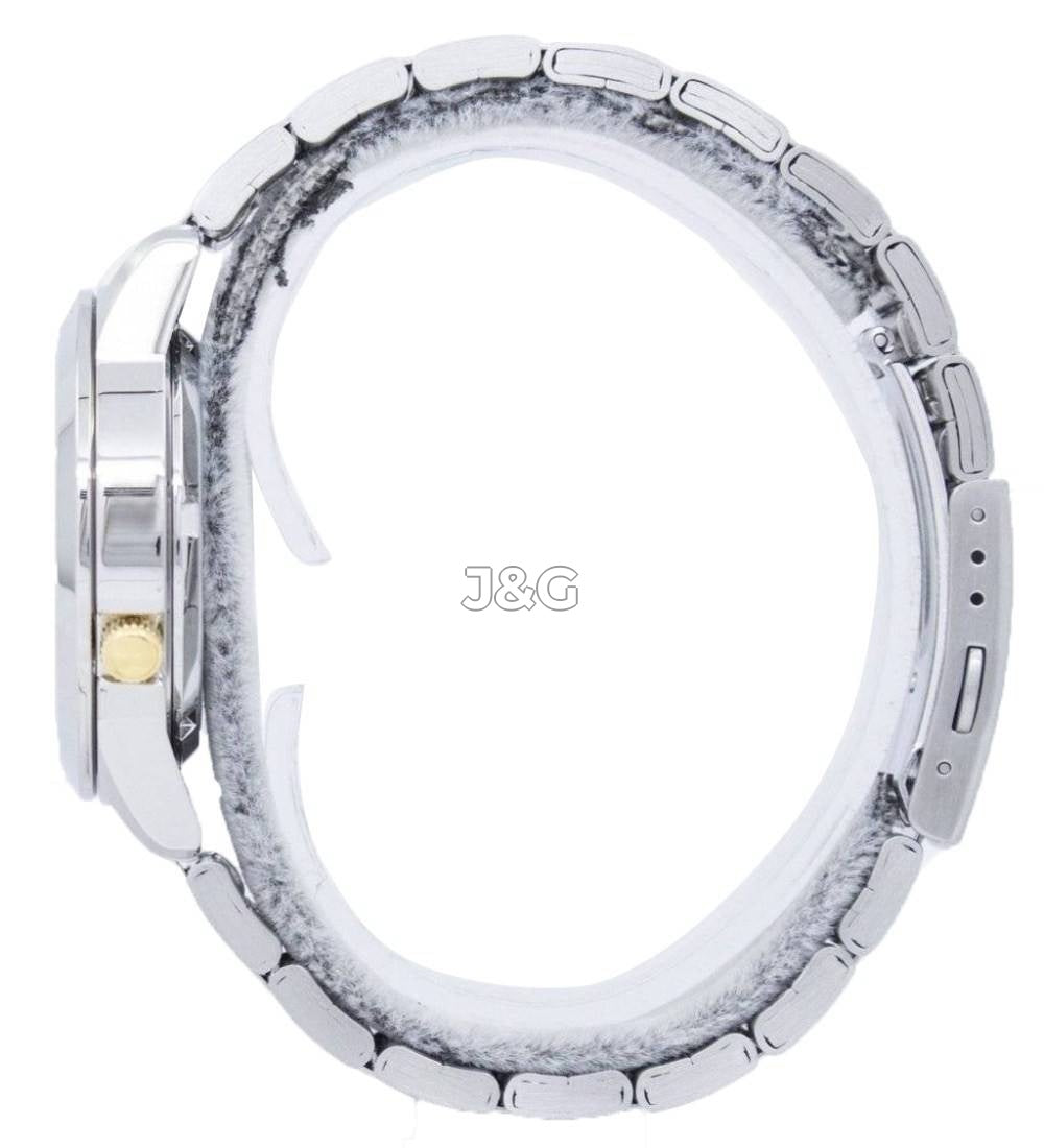 Seiko Automatic movement Blue Stainless steel Male SNKK07K1. A brand-new Seiko watch featuring a Blue dial and a Stainless steel strap. Side view. - view 3