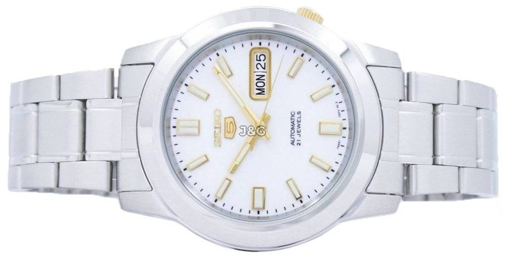 Seiko Automatic movement Blue Stainless steel Male SNKK07K1. A brand-new Seiko watch featuring a Blue dial and a Stainless steel strap. Side view. - view 5