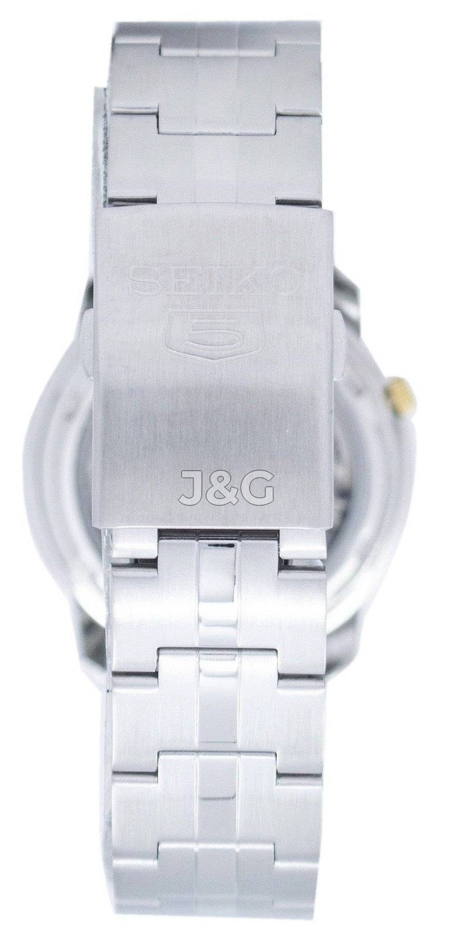 Seiko Automatic movement Blue Stainless steel Male SNKL79K1. A brand-new Seiko watch featuring a Blue dial and a Stainless steel strap. Angled view. - view 4