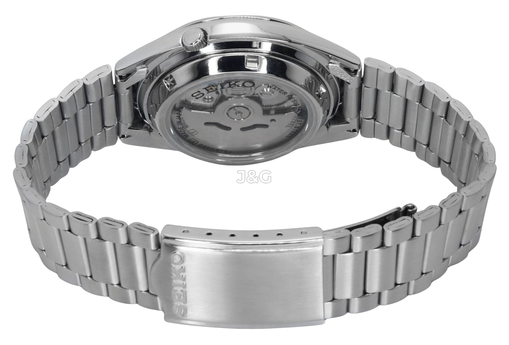 Seiko Automatic movement Blue Stainless steel Male SNXS73J1. A brand-new Seiko watch featuring a Blue dial and a Stainless steel strap. Side view. - view 4