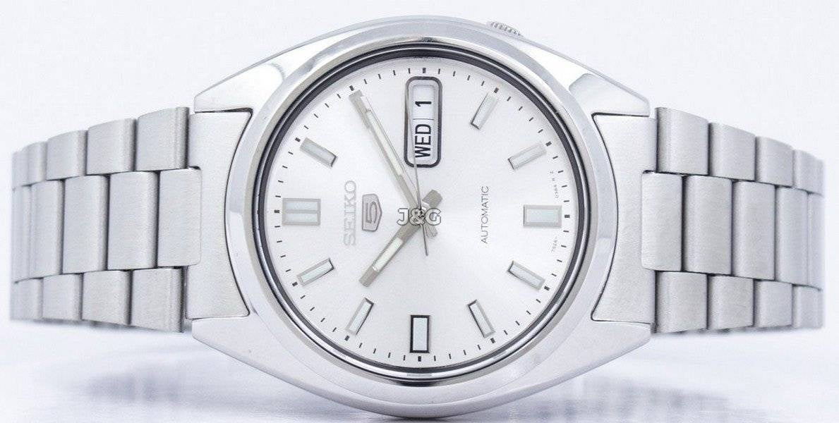 Seiko Automatic movement Blue Stainless steel Male SNXS73K1. A brand-new Seiko watch featuring a Blue dial and a Stainless steel strap. Front view. - view 5