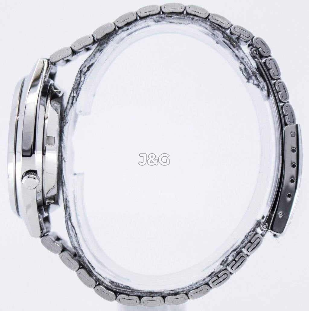 Seiko Automatic movement Blue Stainless steel Male SNXS75K1. A brand-new Seiko watch featuring a Blue dial and a Stainless steel strap. Side view. - view 3