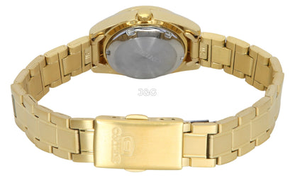 Seiko Automatic movement White Stainless steel Female SYMK30K1. A brand-new Seiko watch featuring a White dial and a Stainless steel strap. Angled view. - view 4