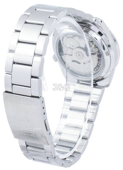 Seiko Automatic movement White Stainless steel Male SNKD99K1. A brand-new Seiko watch featuring a White dial and a Stainless steel strap. Front view. - view 4